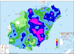 海南岛各地出现较强降雨天气