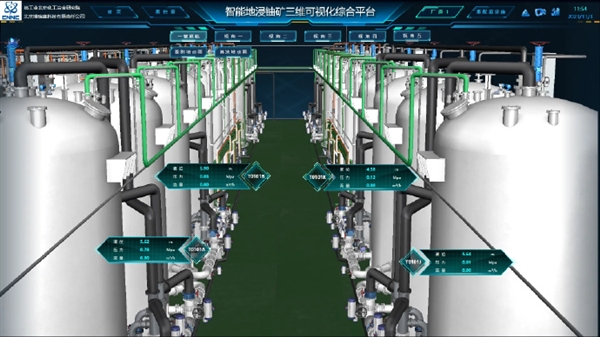 等比例3D建模！地浸铀矿三维可视化综合管控平台上线