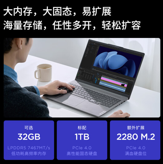 5799元起！联想小新Pro 16 2024开启预售：酷睿Ultra 5 125H+7467MT/s内存