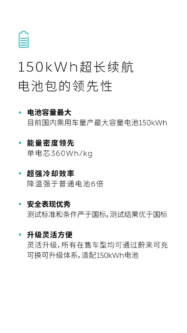 实测续航超1000公里 蔚来150kWh电池包下线